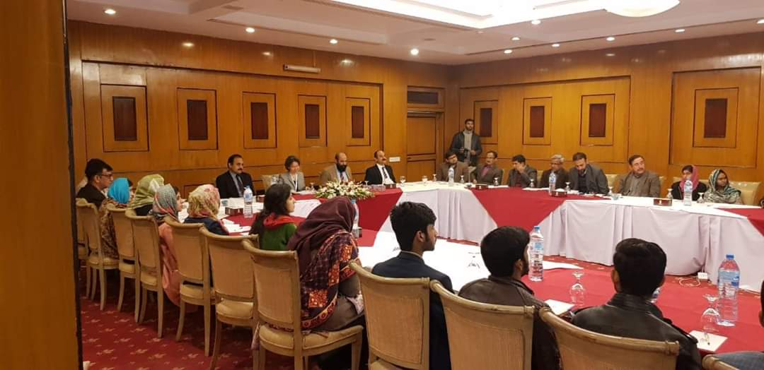 Dr. Saleem Janjua speaking at the event about importance of GEB initiative.