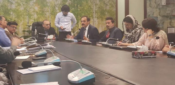 Mr. Hassan Nasir Jamy, Federal Secretary, and Dr. Saleem Janjua, NPC of GEB